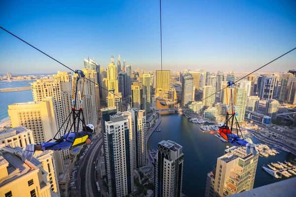XLine в Дубай Марина Молл: побыть 2 минуты Суперменом