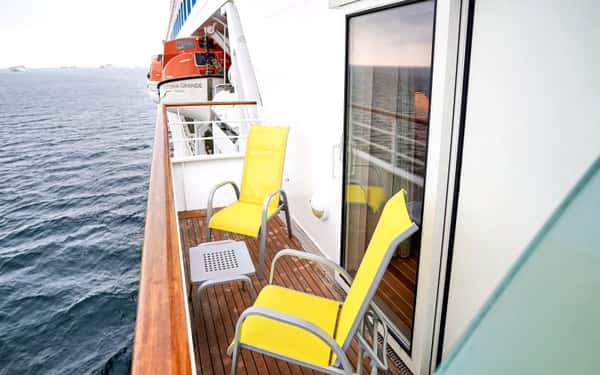 Балконы в каютах (если выбрано)