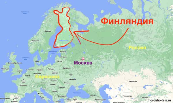 Где находится Финляндия на карте
