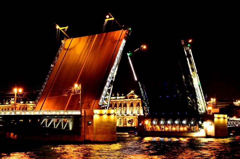 Развод мостов в санкт петербурге рисунок