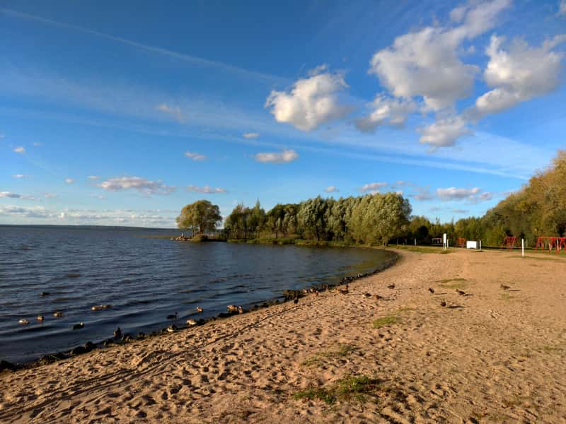 Пляж на Плещеевом озере